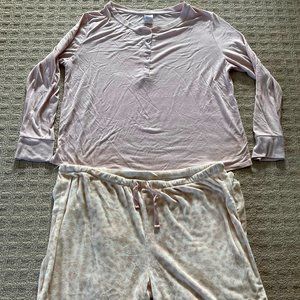 Stars Above Women's Henley Super Soft Sleep Pajama 2 Piece Set - XXL